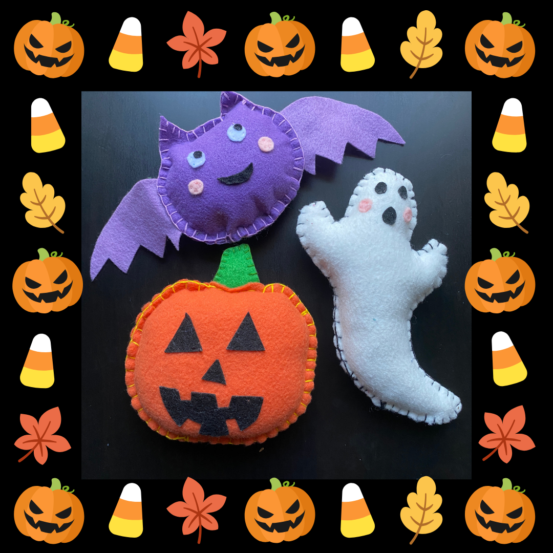 Halloween Plushie Hand Sewing Kit – Austin Sewing Lessons